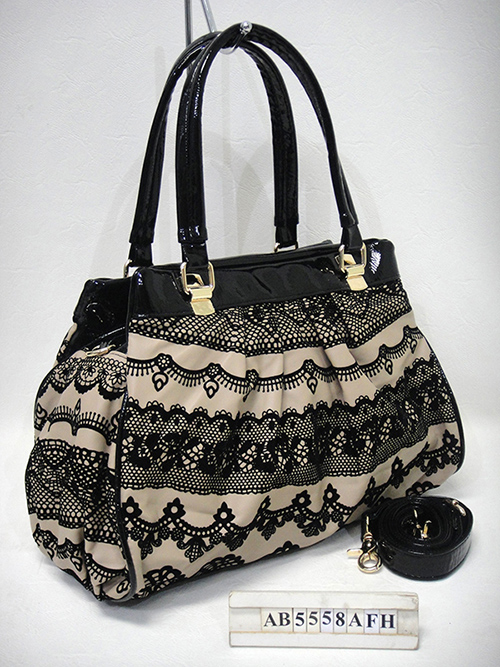 Flocking Printed Handbag