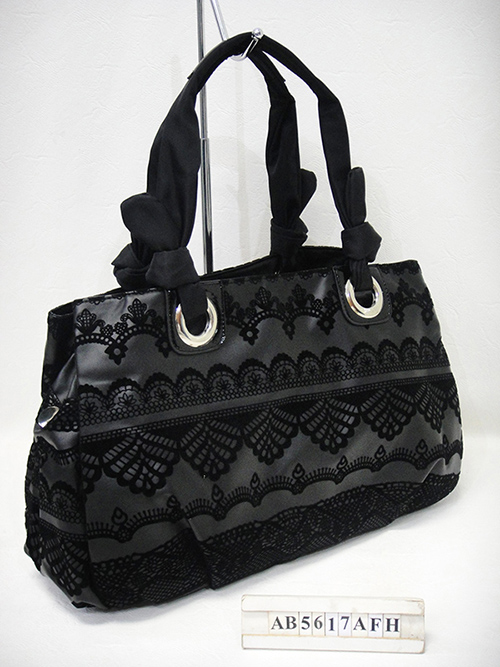 Flocking Printed Handbag