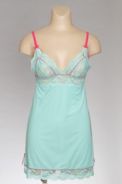 Fine Micro Jersery with lace sleeping dress