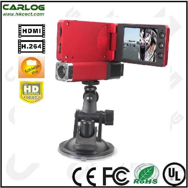 H.264 &HD1080P Car DVR Camera with dual cameras