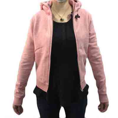 Knit Jacket with Double Layer Hooded