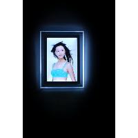 Crystal frame LED backlit light box