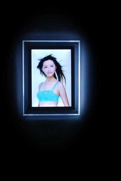 Crystal frame LED backlit light box