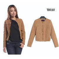 suedine short jacket