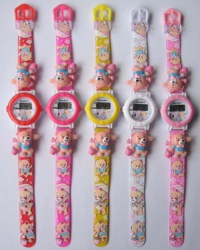 Plastic LCD kids watch