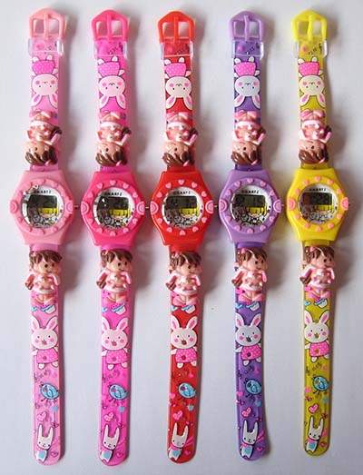 Plastic LCD kids watch