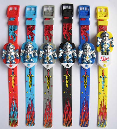 Plastic LCD pop-up cat kids watch