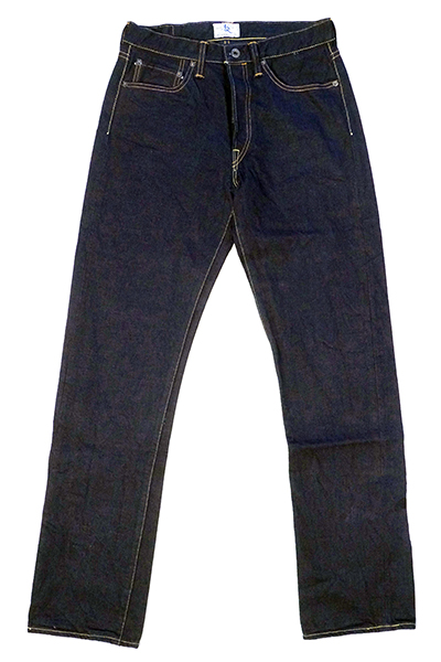 Men's 100% Cotton Loose Straight Fit Classic Woven 55's Deep Indigo Jeans