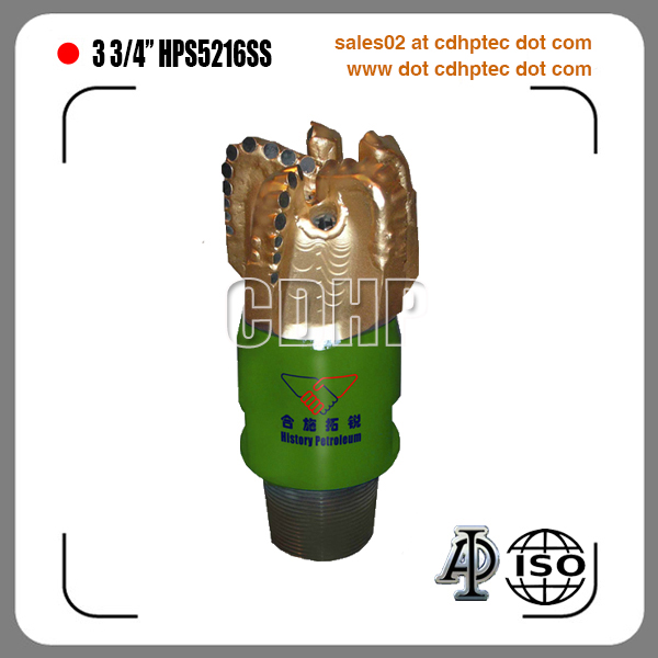 3 3/4 inches steel body pdc bit, rock drill bit for oil and gas