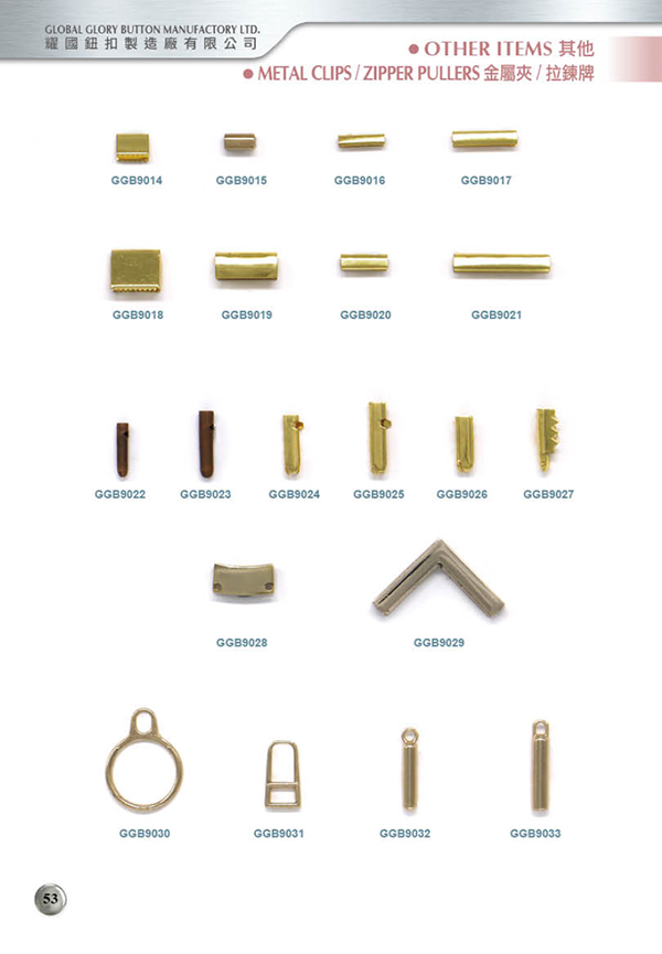 Metal Clips & Zipper Puller