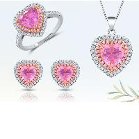 Sell Hot Sale Stylish Modern Love Heart Jewelry Set, P02 Jewelry Set