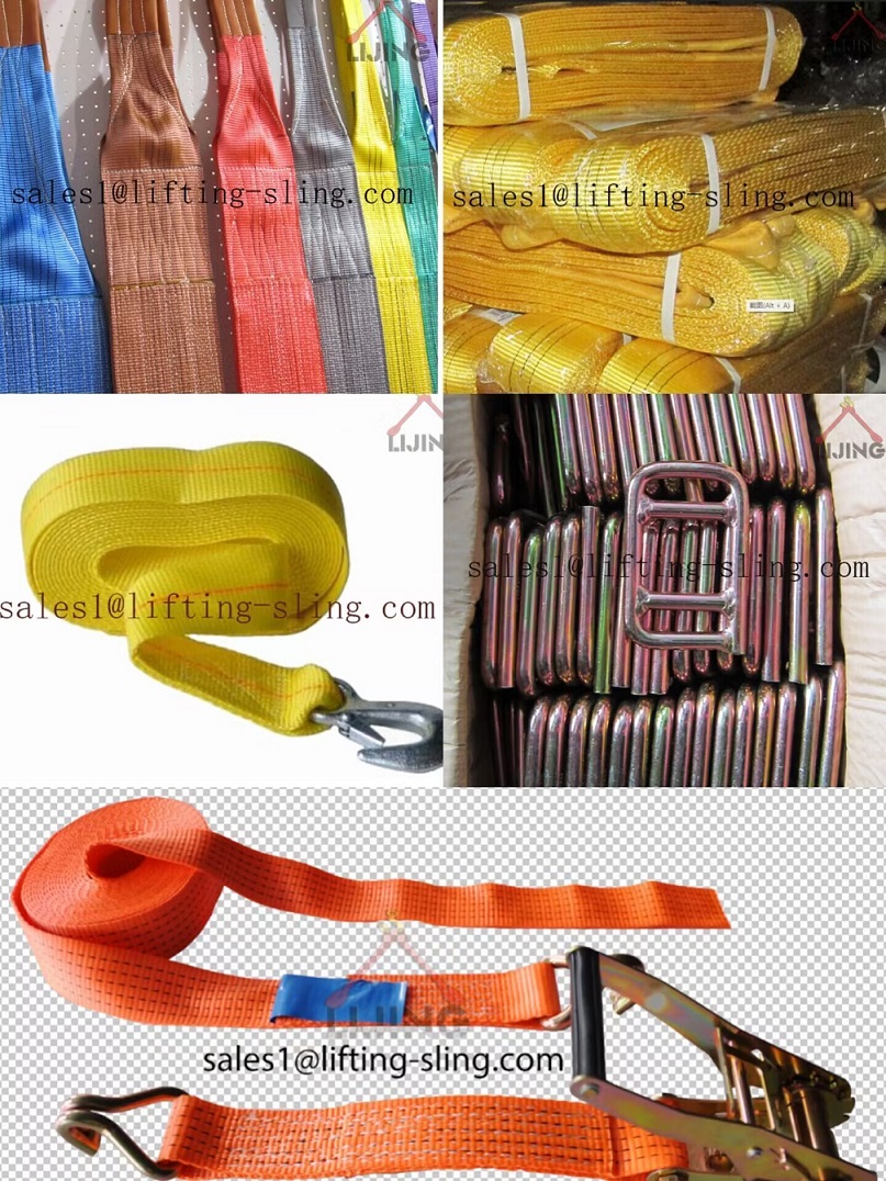 Polyester webbing sling、ratchet buckle、tow strap、ratchet tie down