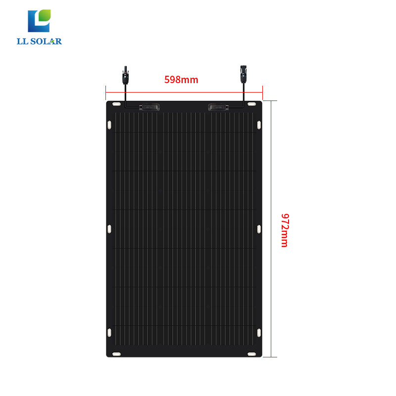 100W high efficient unbreakable flexible solar panel for balcony marine boat yacht motorhome