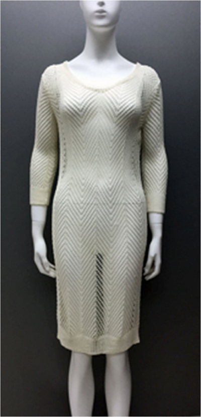 Ladies Knitted Dress with Tranfer Stitch