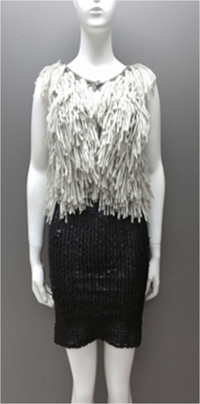Ladies Knitted Vest with Fringe