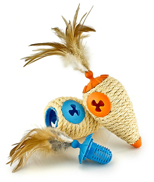 3 in 1 Cat Toys Cone Shape Available Color