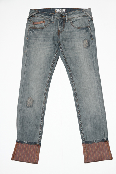 Cotton/Spandex Womens Denim w/ Repair Stitch