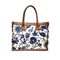 Printed Canvas Fabric Leather Trim