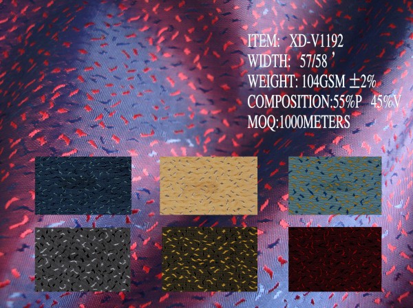 T/r Polyester Viscose Lining Fabric