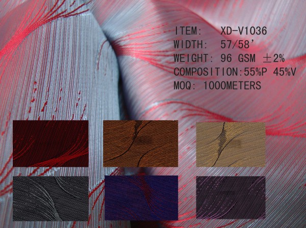 T/r Polyester Viscose Lining Fabric