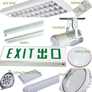 Sell Led Grid Lamp, Panel Light, Spotlight, Tracklight, Ceiling Light, Emergency Light, Battenseries