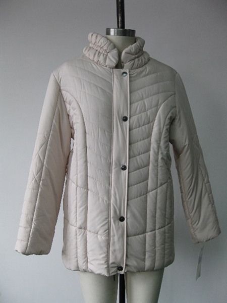 Ladies Padding Woven Coat,25-122100 - Graceful Garment Ltd. - Manufacturer