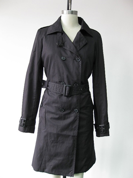 Ladies Woven Trench Coat