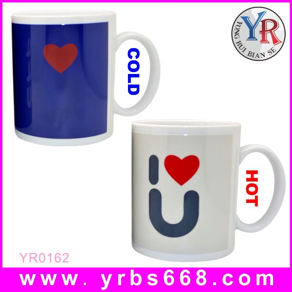Customized 11oz I Love You Magic Coffee Mug, Ceramic Color Changing Mug, Ceramic Gift Mug