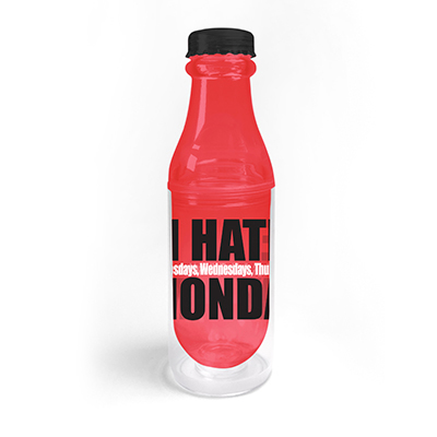 Water Bottle with Straw with PVC Sheet