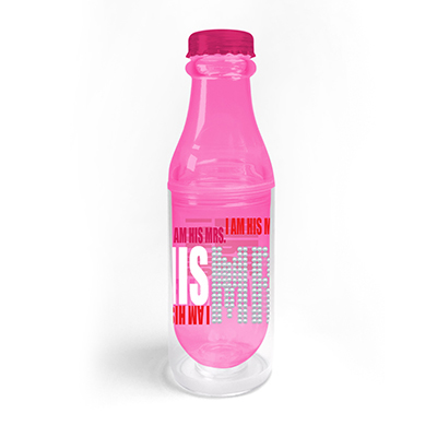 Water Bottle with Straw with PVC Sheet