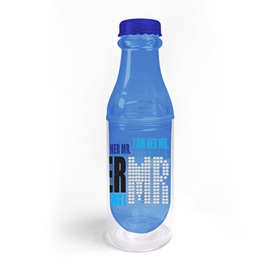 Water Bottle with Straw with PVC Sheet