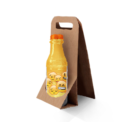 Double Wall Milk Bottles - Emoji with Packing