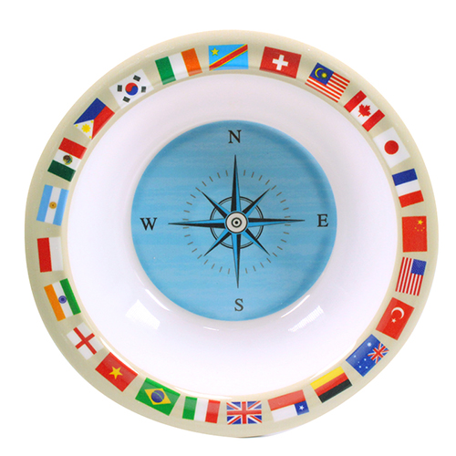 Kids Melamine Bowl - World Map