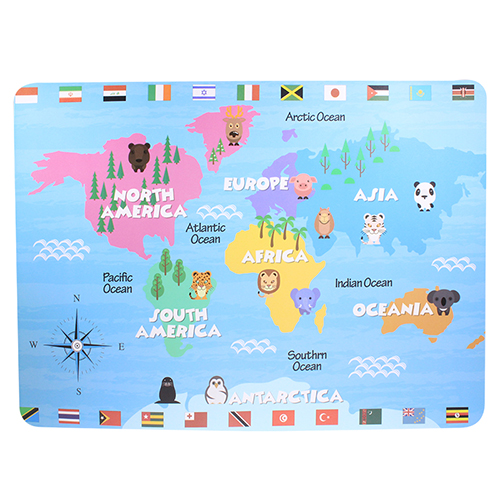 Kids Placemat - World Map