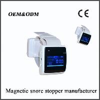 Sell multifunction rechargeable magnetic white wristband snore stopper