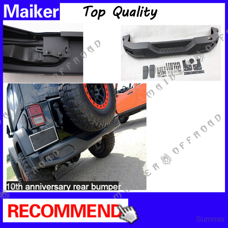10th anniversary rear bumper for jeep wrangler jk accessories back bumper guard