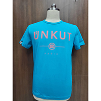 Ladies' Crew Neck Tee /Powder Print Front