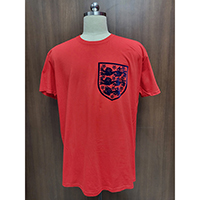 Men's Crew Neck Tee /Logo Flock Print