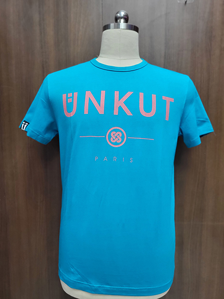 Ladies' Crew Neck Tee /Powder Print Front