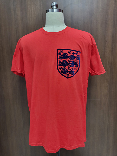 Men's Crew Neck Tee /Logo Flock Print