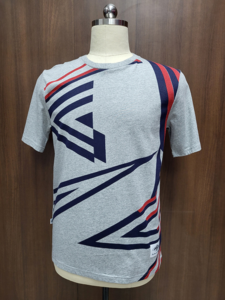 Men's Crew Neck Tee /Powder Print Front